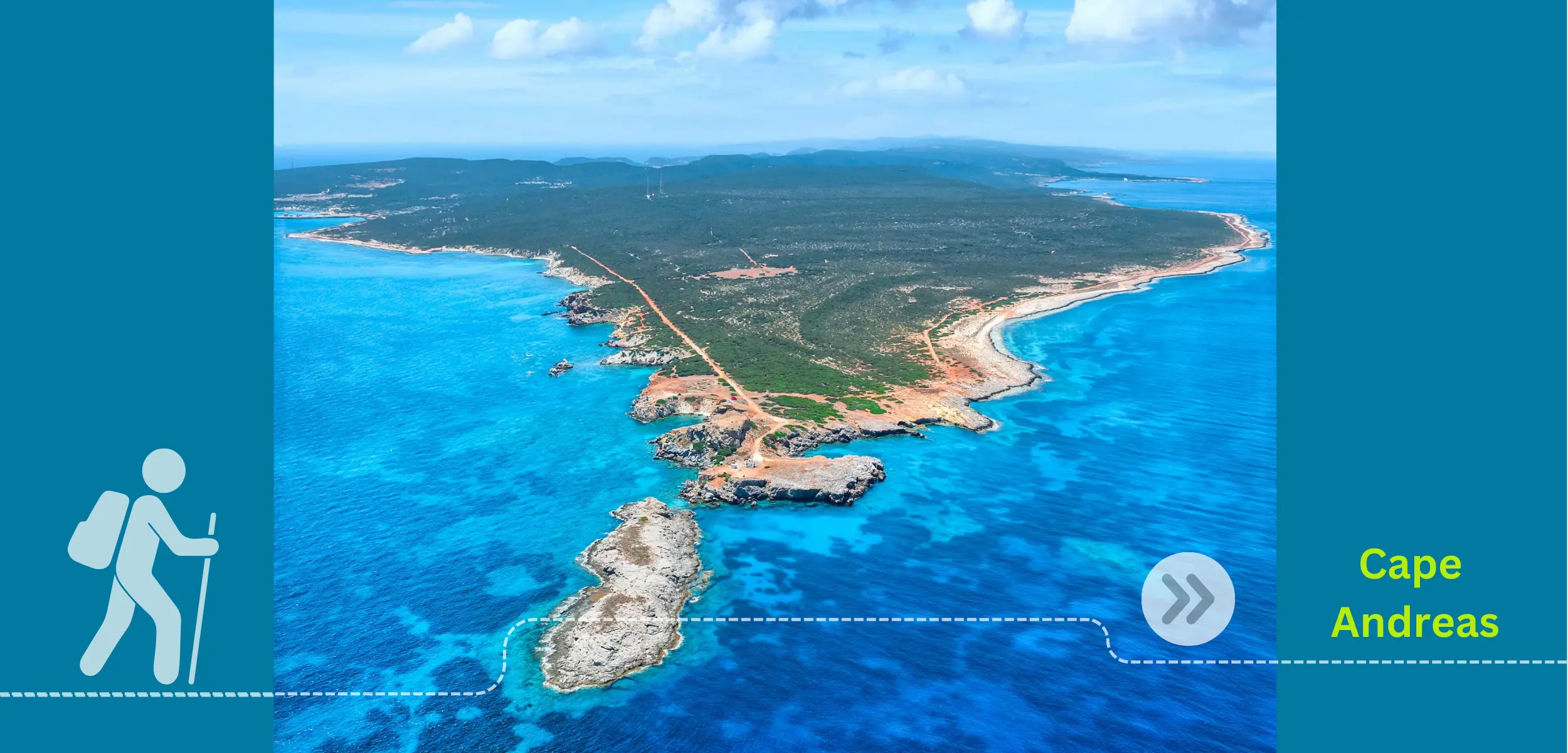 Das Ziel für selbstgeführte Wanderungen auf dem Besparmak-Trails: das Kap Andreas auf der Halbinsel Karpaz